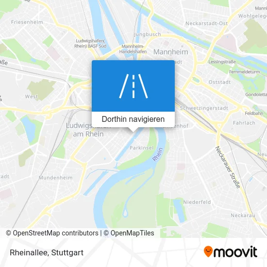 Rheinallee Karte