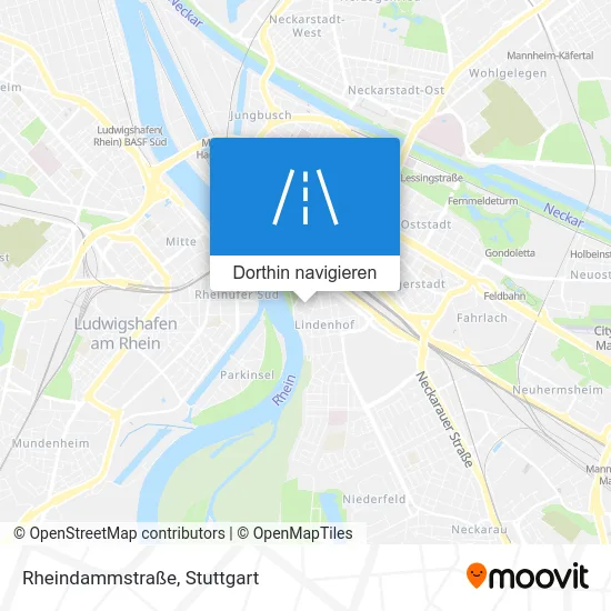 Rheindammstraße Karte