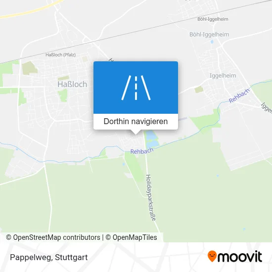 Pappelweg Karte