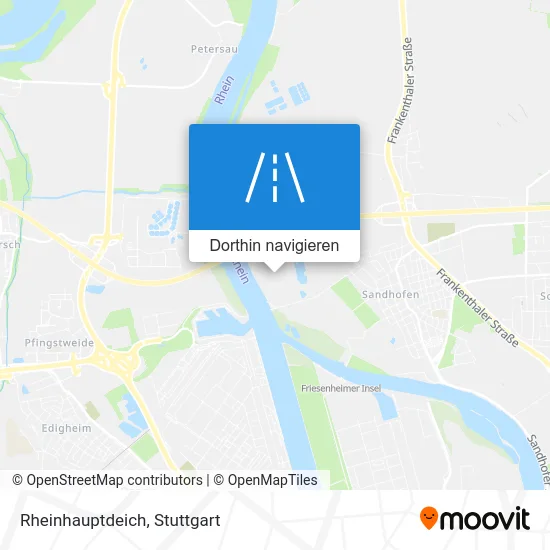 Rheinhauptdeich Karte