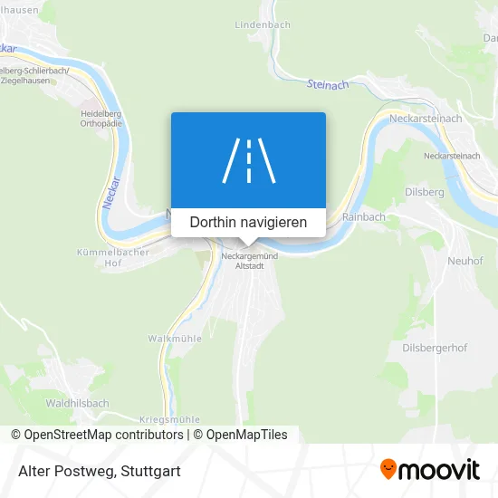 Alter Postweg Karte