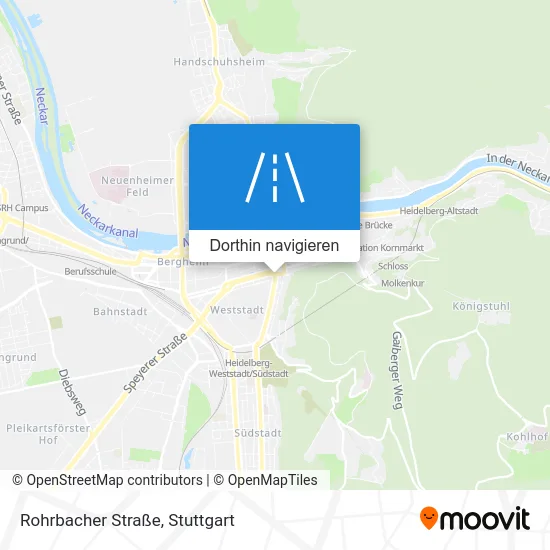 Rohrbacher Straße Karte