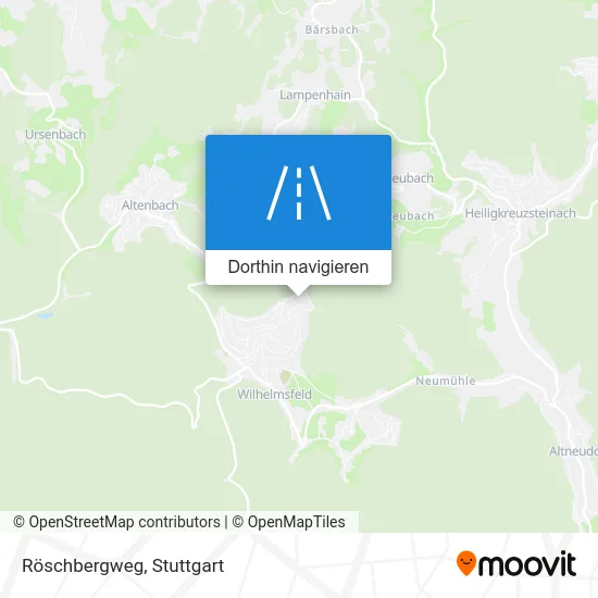 Röschbergweg Karte