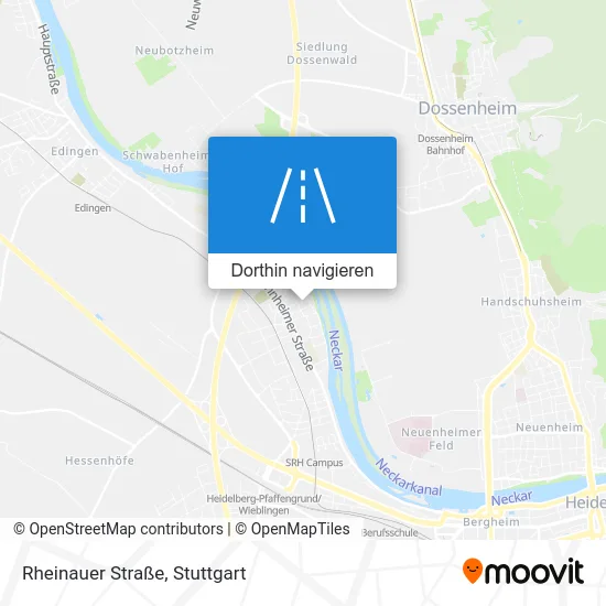 Rheinauer Straße Karte