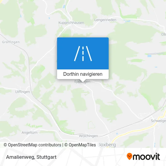 Amalienweg Karte