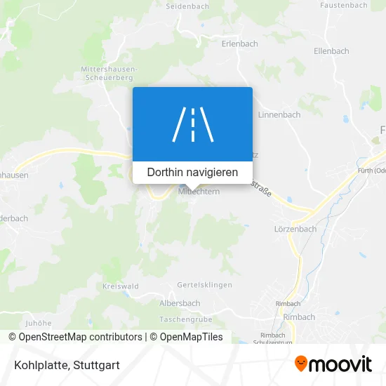 Kohlplatte Karte