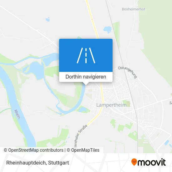 Rheinhauptdeich Karte