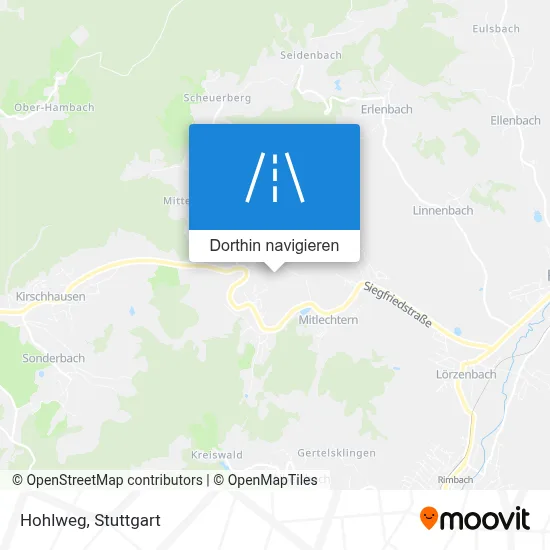 Hohlweg Karte