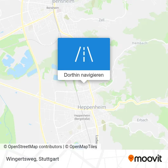 Wingertsweg Karte