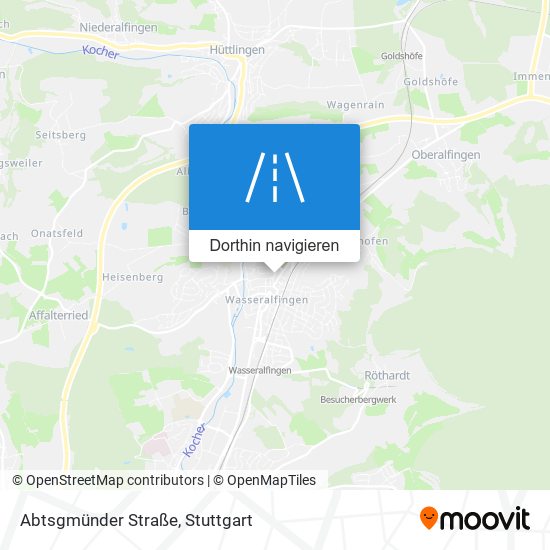 Abtsgmünder Straße Karte