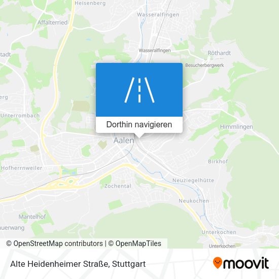 Alte Heidenheimer Straße Karte