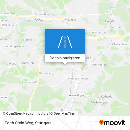 Edith-Stein-Weg Karte
