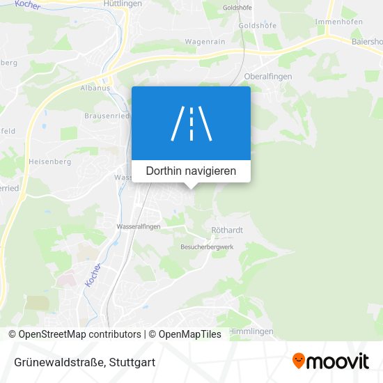 Grünewaldstraße Karte