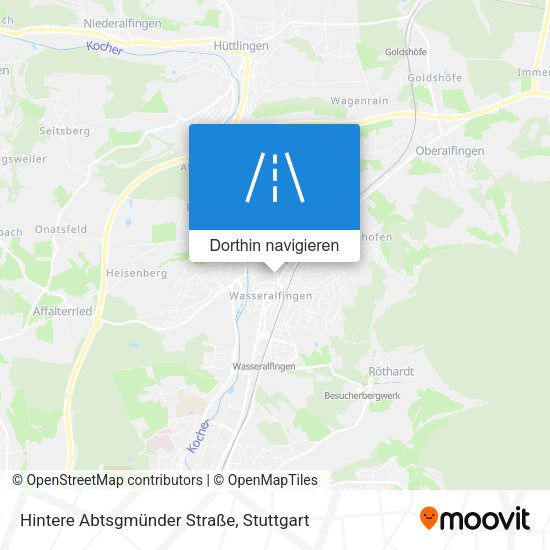 Hintere Abtsgmünder Straße Karte