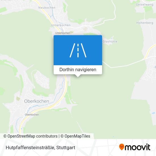 Hutpfaffensteinsträßle Karte