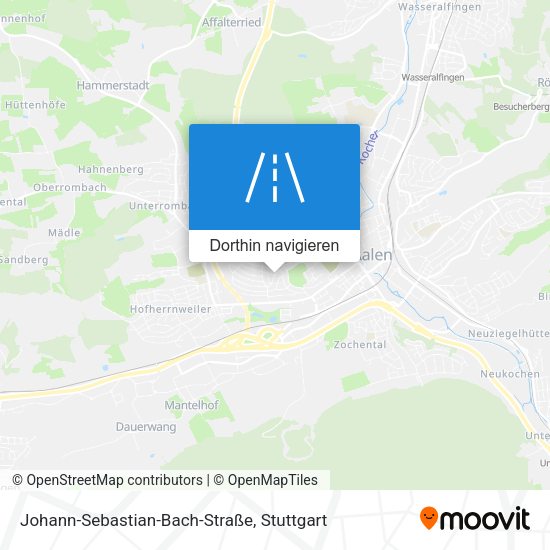 Johann-Sebastian-Bach-Straße Karte