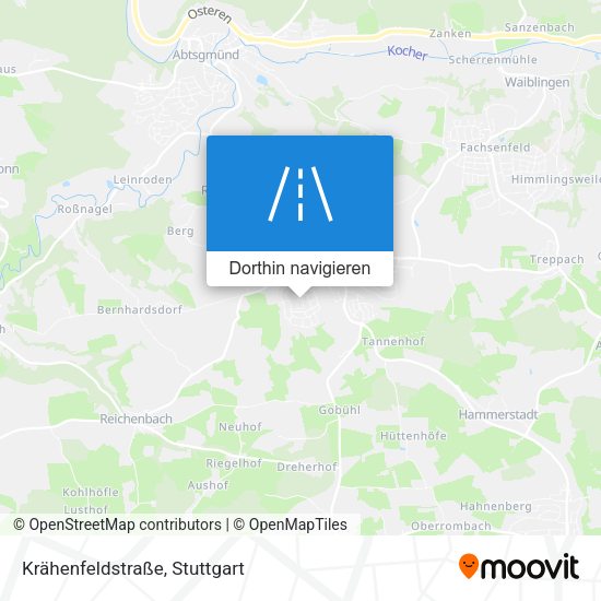 Krähenfeldstraße Karte