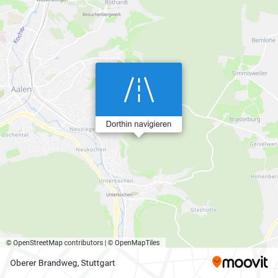 Oberer Brandweg Karte