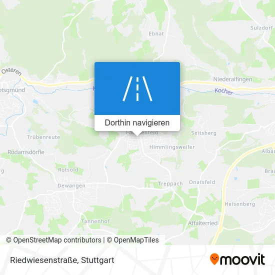 Riedwiesenstraße Karte