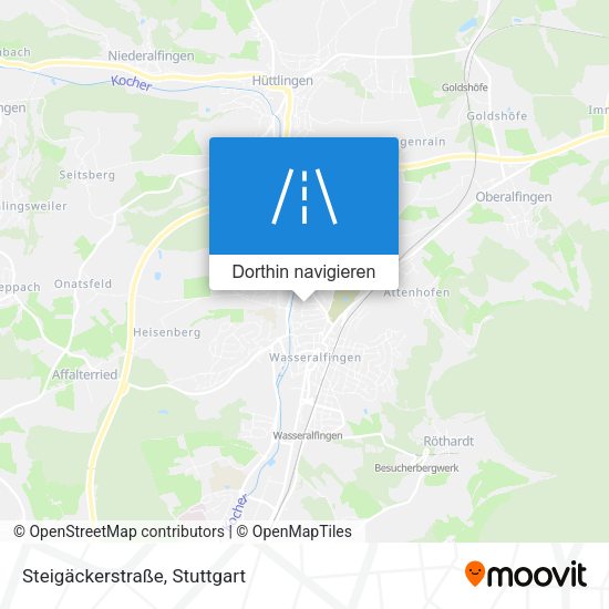 Steigäckerstraße Karte