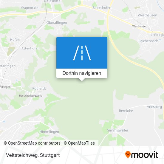 Veitsteichweg Karte