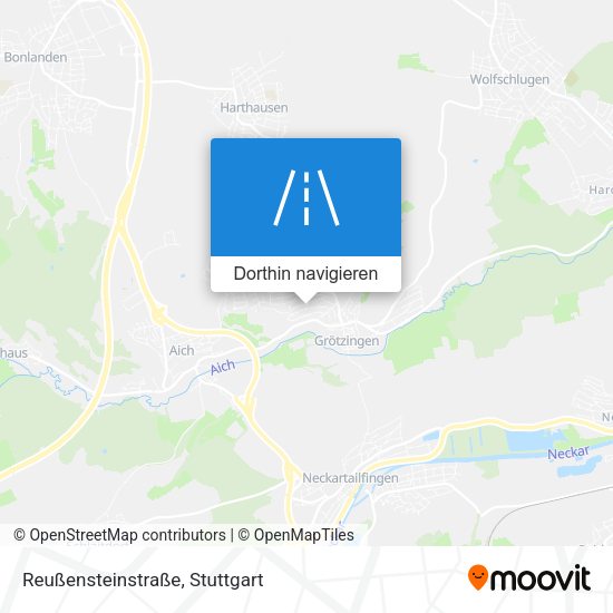 Reußensteinstraße Karte