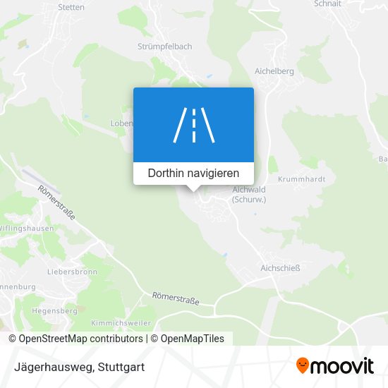 Jägerhausweg Karte