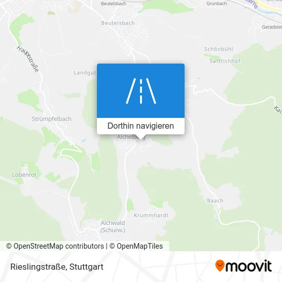 Rieslingstraße Karte