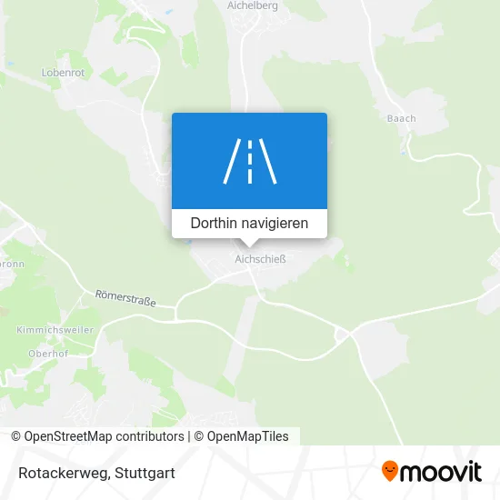Rotackerweg Karte