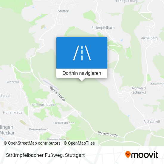 Strümpfelbacher Fußweg Karte