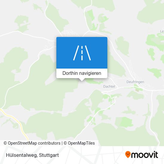 Hülsentalweg Karte