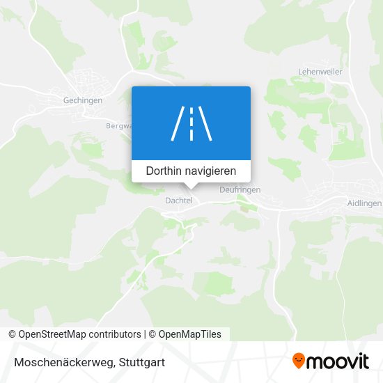 Moschenäckerweg Karte