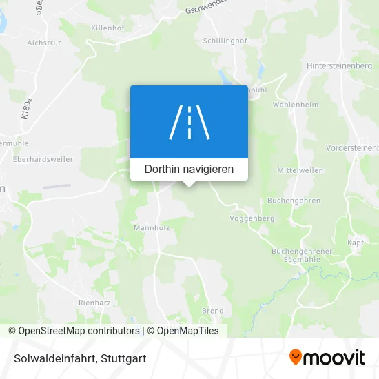 Solwaldeinfahrt Karte