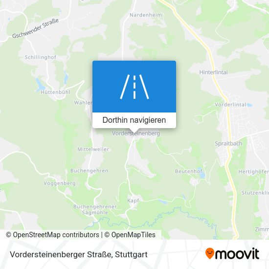 Vordersteinenberger Straße Karte