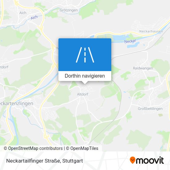 Neckartailfinger Straße Karte