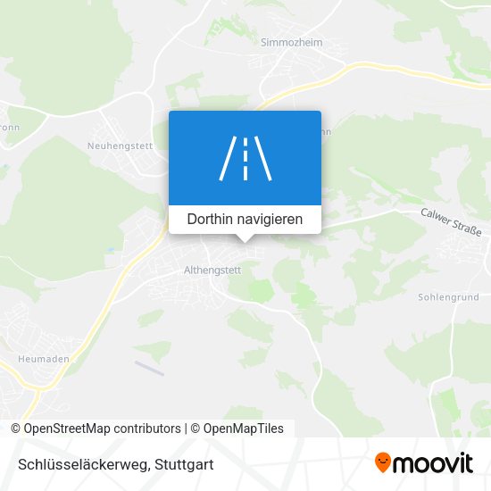Schlüsseläckerweg Karte