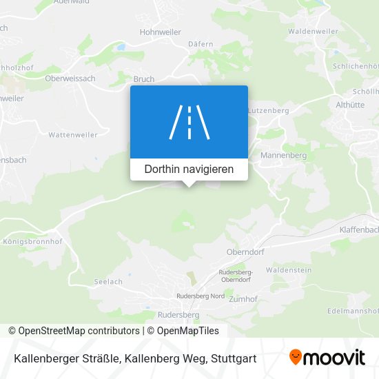 Kallenberger Sträßle, Kallenberg Weg Karte
