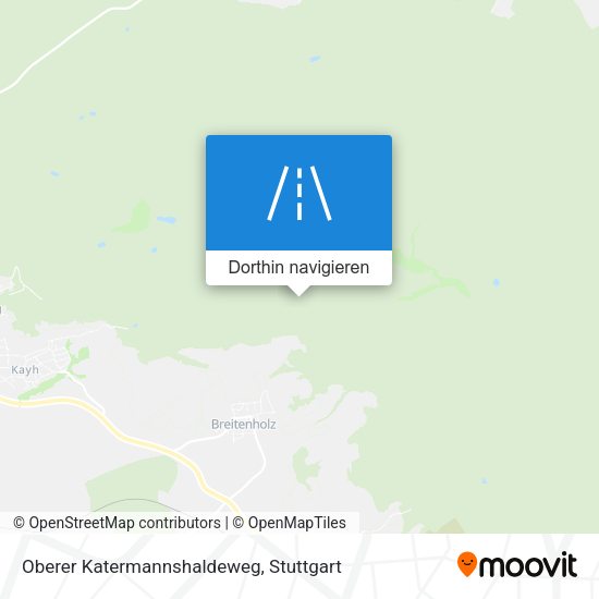Oberer Katermannshaldeweg Karte