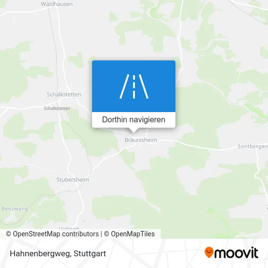 Hahnenbergweg Karte