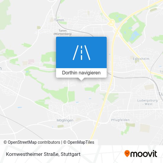 Kornwestheimer Straße Karte