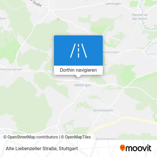 Alte Liebenzeller Straße Karte
