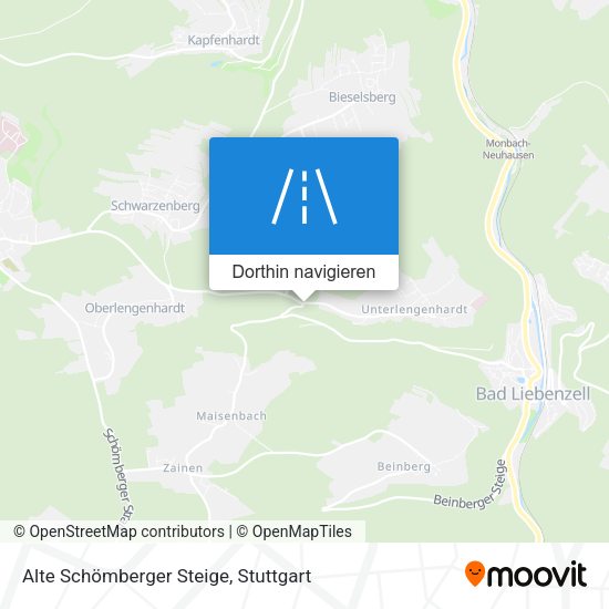 Alte Schömberger Steige Karte