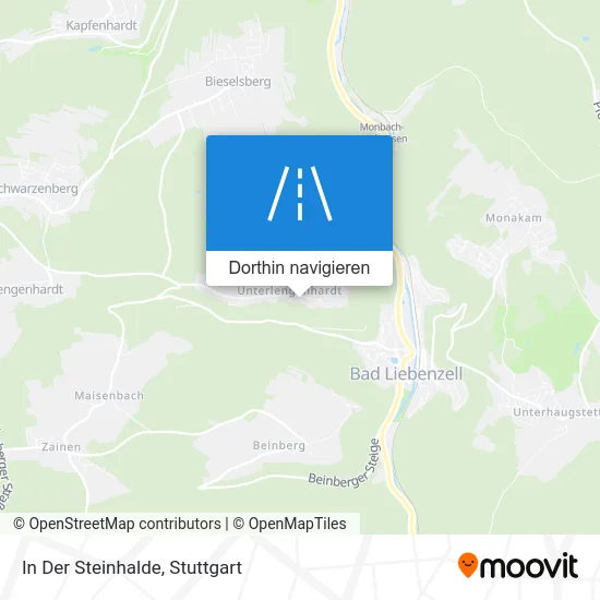 In Der Steinhalde Karte