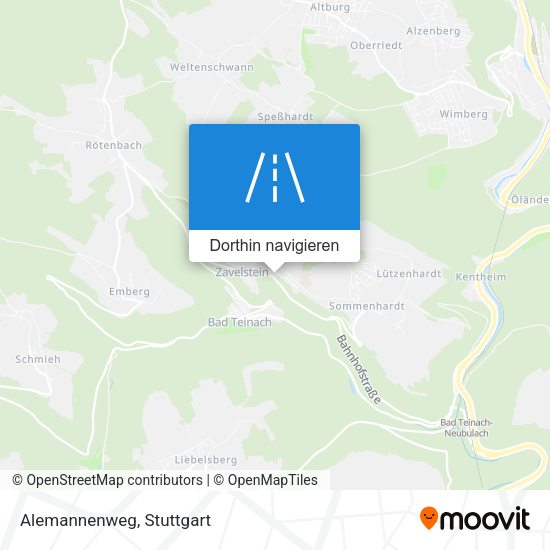 Alemannenweg Karte