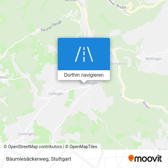 Bäumlesäckerweg Karte