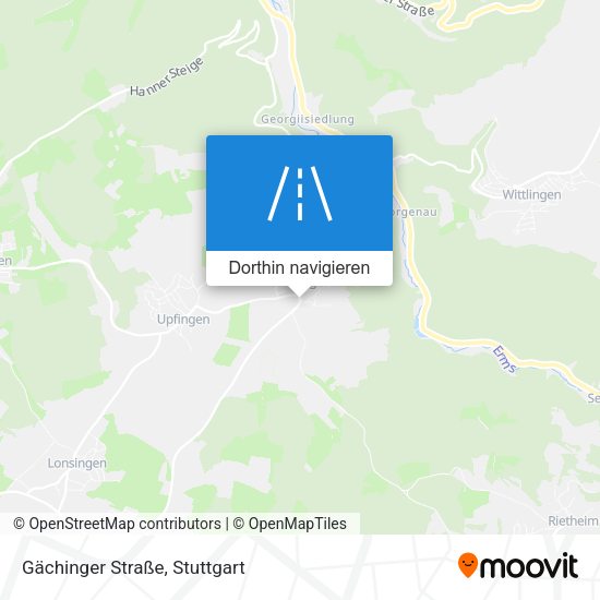 Gächinger Straße Karte