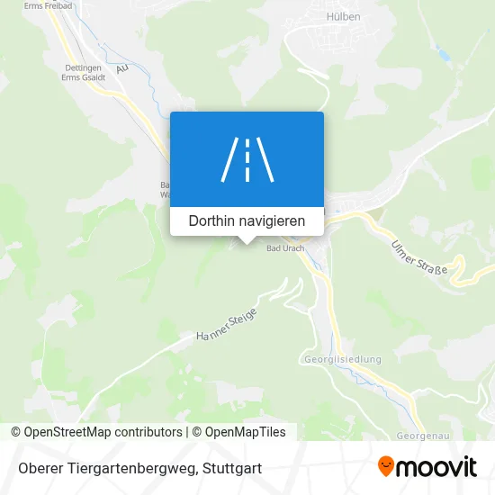 Oberer Tiergartenbergweg Karte