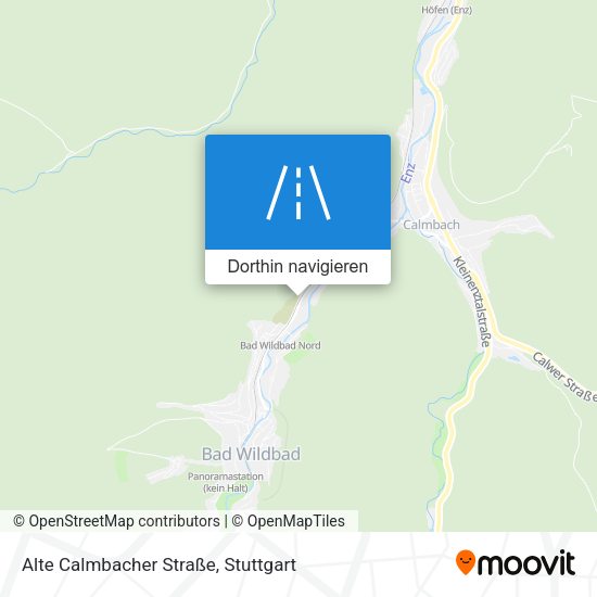 Alte Calmbacher Straße Karte