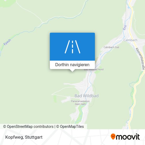 Kopfweg Karte