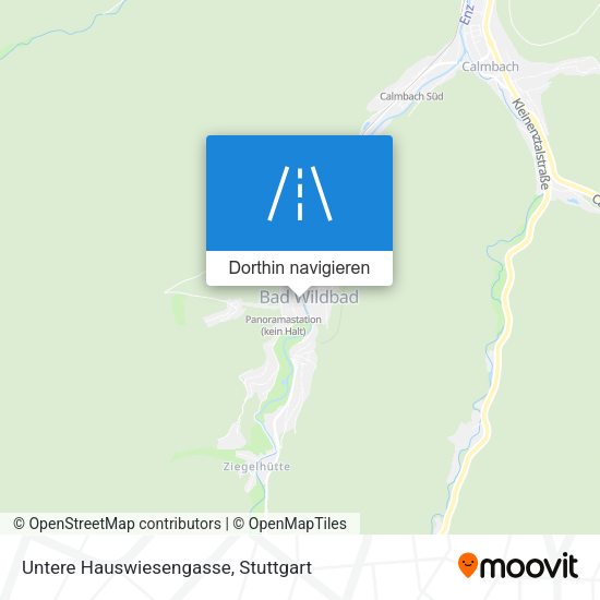 Untere Hauswiesengasse Karte